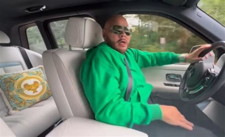 Fat Joe with his Rolls Royce Cullinan