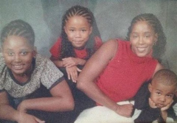 Shelly Tresvant and her three children photographed during their childhood.