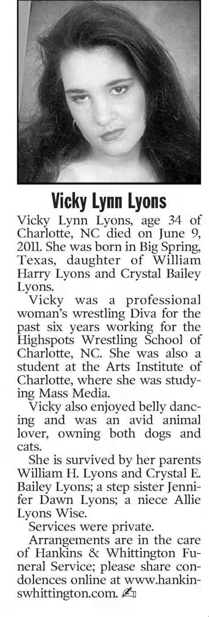 Vicky Lyons Death